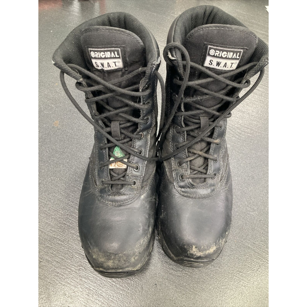 Original Swat Mens Size Us 9.5 Uk 8.5 Eur 42.5 Black Saftey Toe Tactical Boots